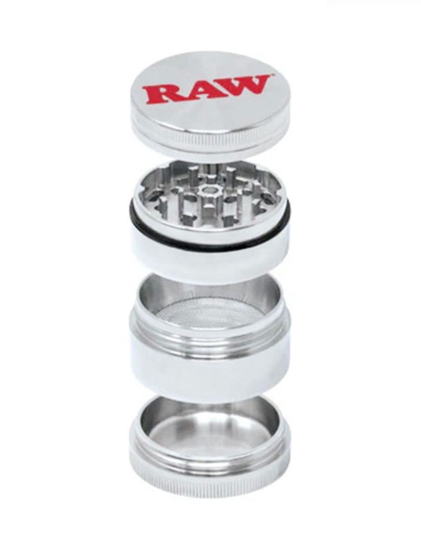 RAW Stainless Steel 4-Piece 60mm Shredder 2 RAW Stainless Steel 4-Piece 60mm Shredder - Image 2