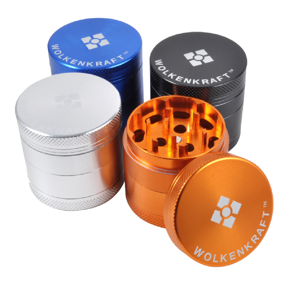 Wolkenkraft Aluminium Grinder 40mm - Silver 3 Wolkenkraft Aluminium Grinder 40mm - Silver - Image 3