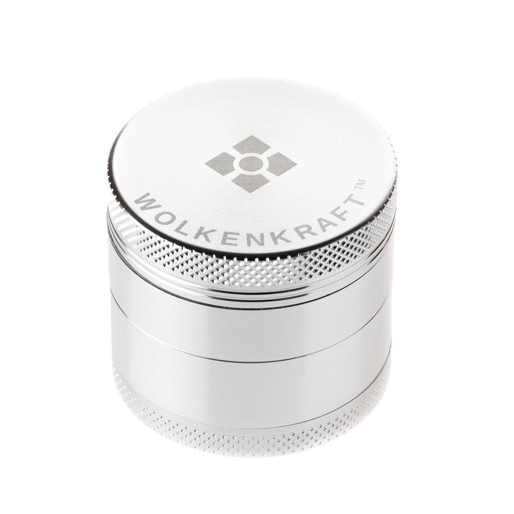 Wolkenkraft Aluminium Grinder 40mm - Silver 1 Wolkenkraft Aluminium Grinder 40mm - Silver
