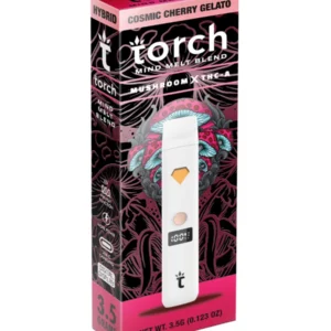 Cosmic Cherry Gelato Torch Mind Melt Mushroom x THC-A Blend White Series Vape 3.5G