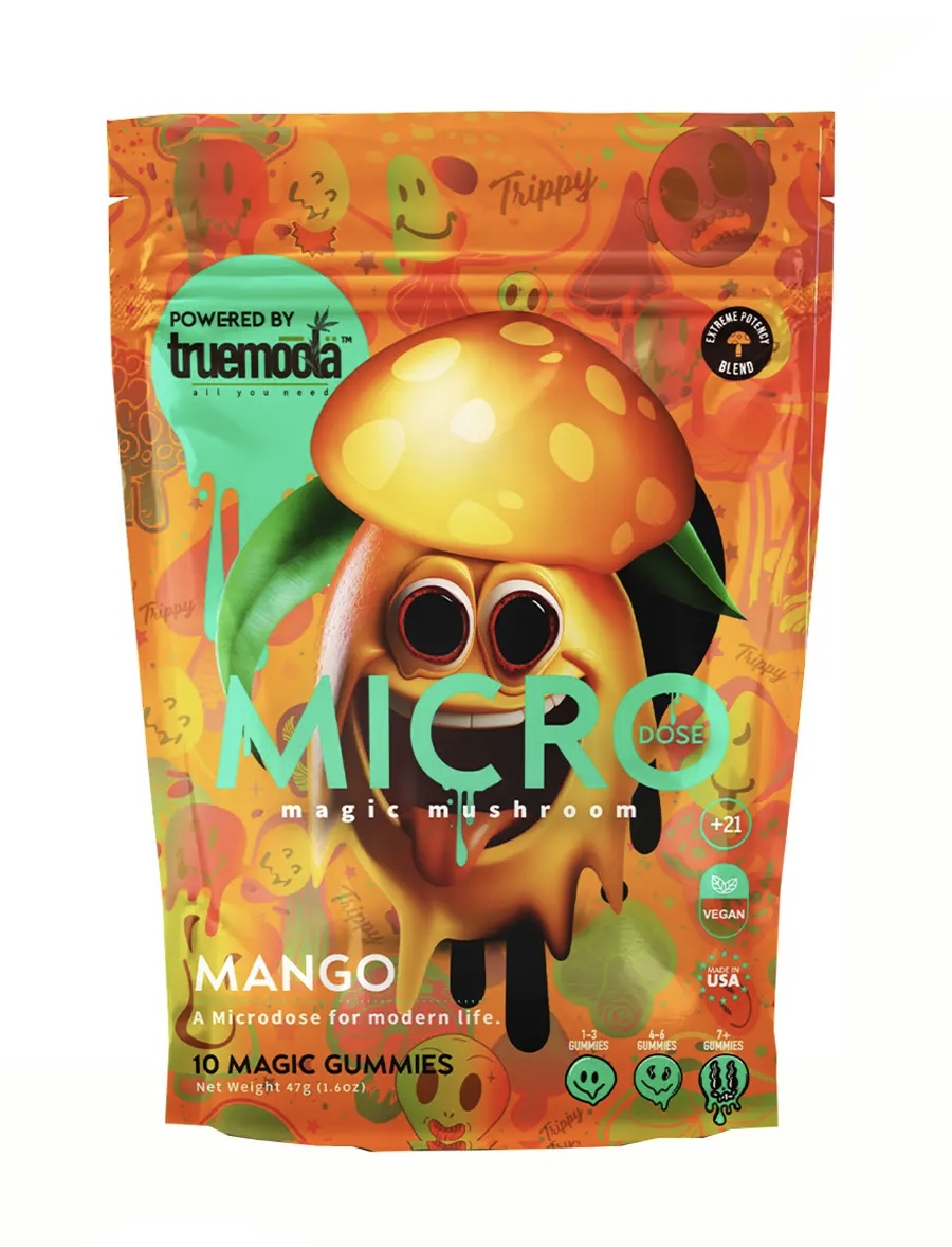 Mango Truemoola Micro Magic Mushroom Gummies 10ct 1 Mango Truemoola Micro Magic Mushroom Gummies 10ct