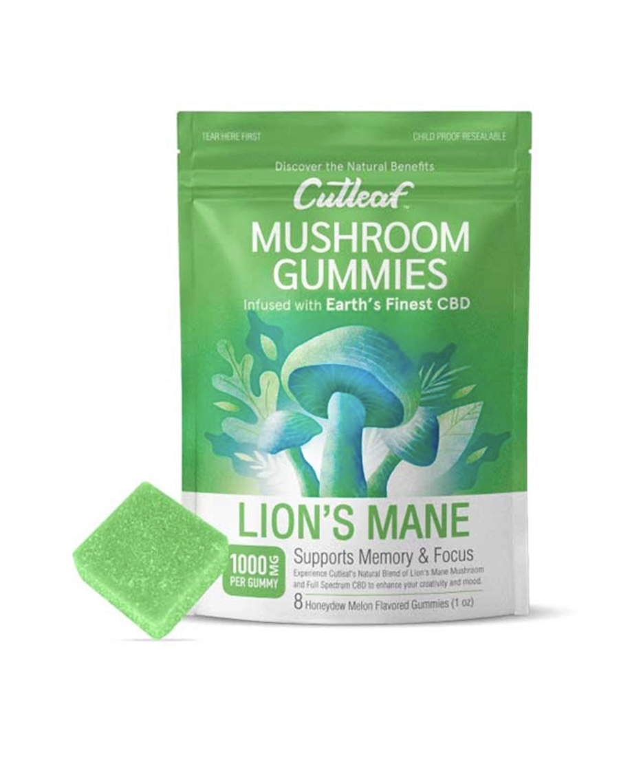 Lion’s Mane Honeydew Melon Cutleaf Mushroom CBD Gummies 1000mg 1 Lion’s Mane Honeydew Melon Cutleaf Mushroom CBD Gummies 1000mg