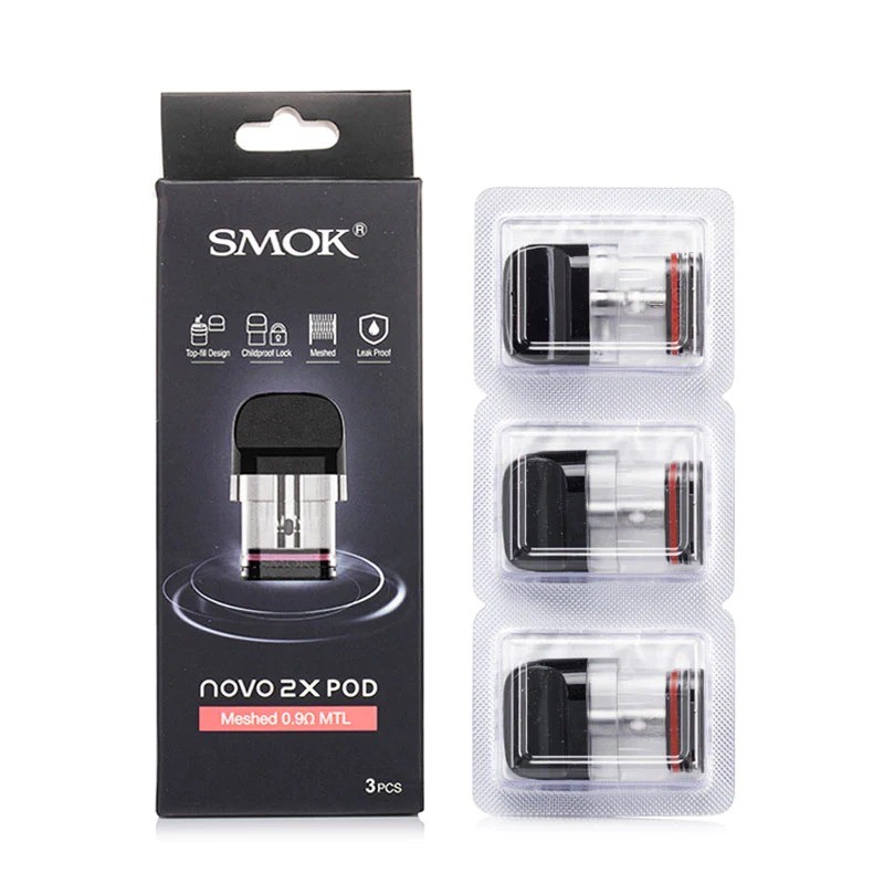 SMOK Novo 2X Replacement Pod Cartridge (3pcs/pack) 1 SMOK Novo 2X Replacement Pod Cartridge (3pcs/pack)