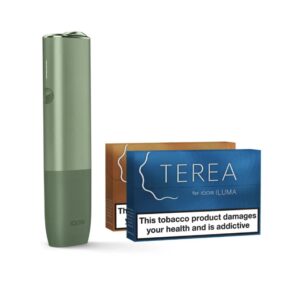 IQOS ILUMA ONE Kit - Moss Green & Two Packs of Terea