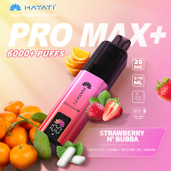Hayati Pro Max Plus Strawberry H’ Bubba 1 Hayati Pro Max Plus Strawberry H’ Bubba