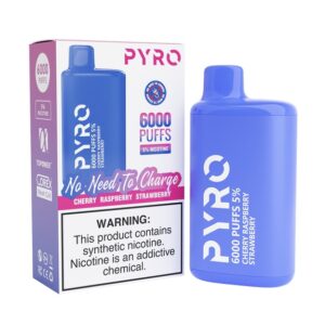 PYRO 6000 PUFF Cherry Raspberry Strawberry