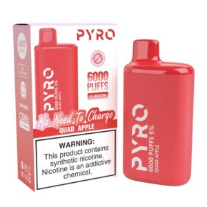 PYRO 6000 PUFF Quad Apple