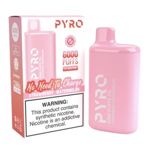 PYRO 6000 PUFFS Strawberry Watermelon