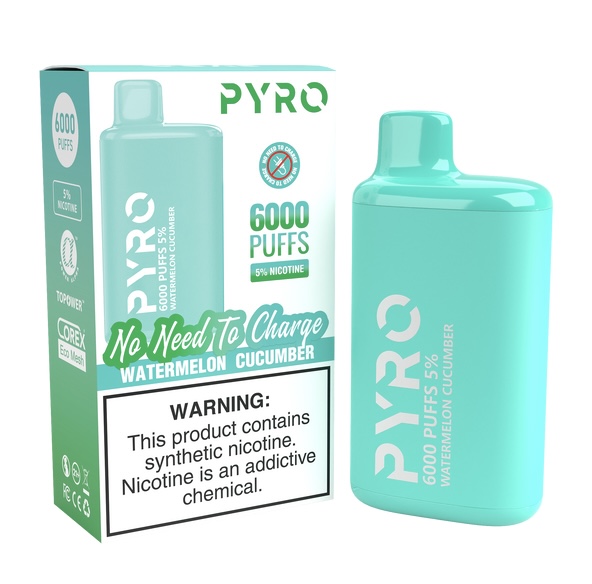 PYRO 6000 PUFF Watermelon Cucumber 1 PYRO 6000 PUFF Watermelon Cucumber