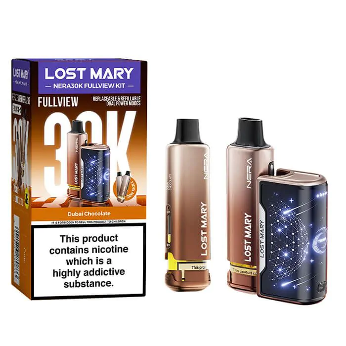 Lost Mary Nera 30K Prefilled Vape Kit-Dubai Chocolate 1 Lost Mary Nera 30K Prefilled Vape Kit-Dubai Chocolate