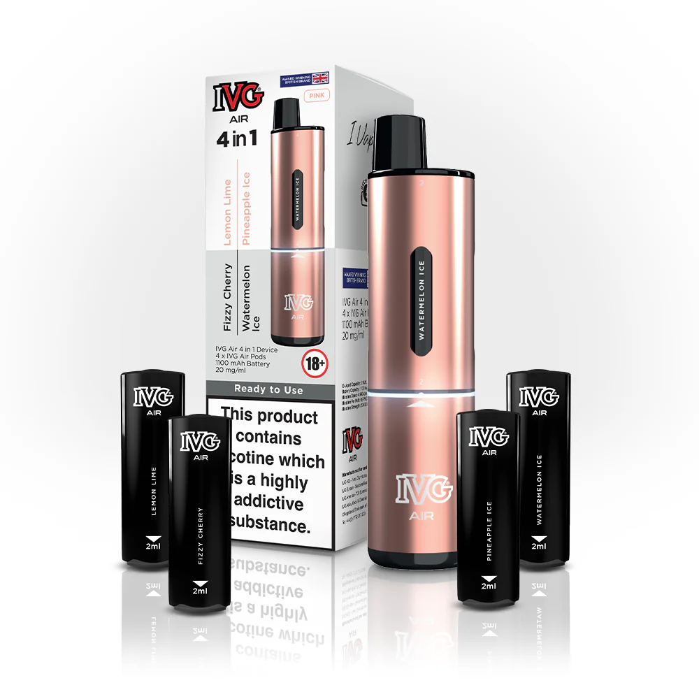 IVG AIR 4 IN 1 PINK STARTER KIT 1 IVG AIR 4 IN 1 PINK STARTER KIT