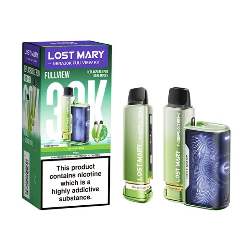 Lost Mary NERA30K Prefilled Pod Kit-Green Edition 2 Lost Mary NERA30K Prefilled Pod Kit-Green Edition - Image 2