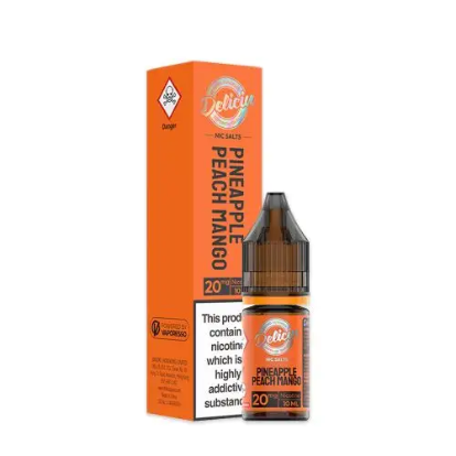 Pineapple Peach Mango Nic Salt E-Liquid by Vaporesso Deliciu V2 1 Pineapple Peach Mango Nic Salt E-Liquid by Vaporesso Deliciu V2