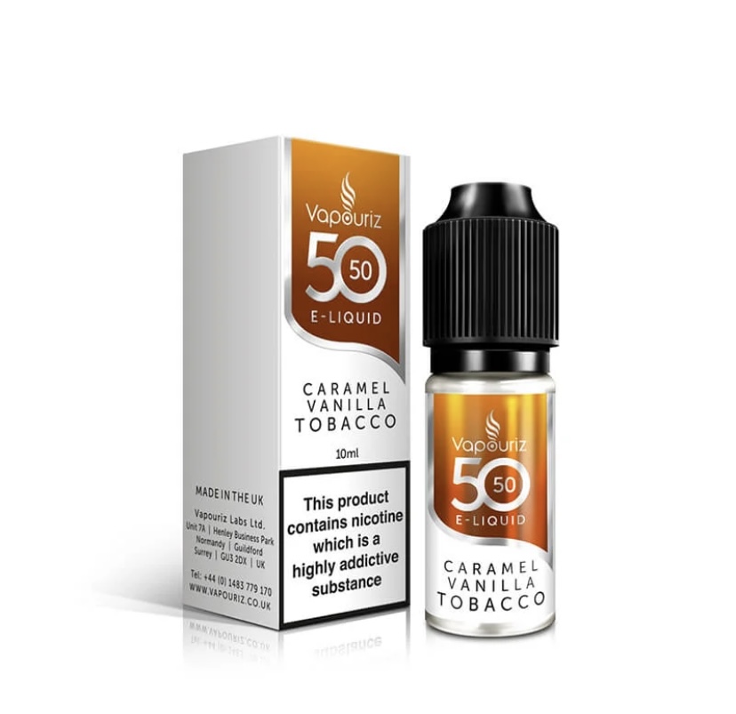Vapouriz 50/50 Caramel Vanilla Tobacco 10ml 1 Vapouriz 50/50 Caramel Vanilla Tobacco 10ml