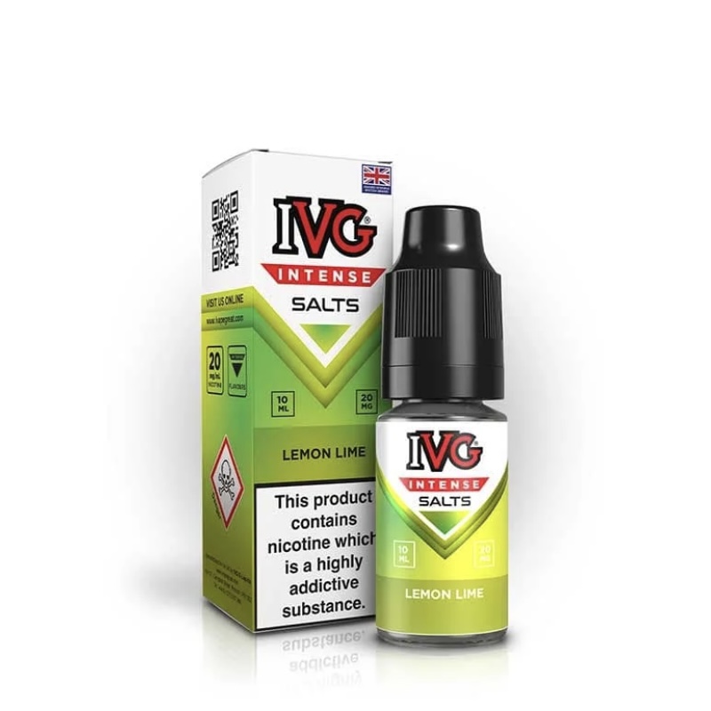 IVG Intense Salts Lemon Lime 10ml Nic Salts E-Liquid 1 IVG Intense Salts Lemon Lime 10ml Nic Salts E-Liquid