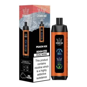 AL FAKHER Crown Bar Pro 8000 Puffs Peach Ice Disposable Vape