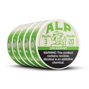 Alp spearmint nicotine pouches  - 5 Pack