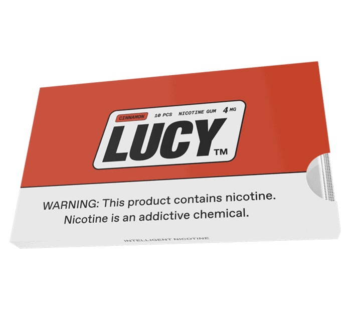 Lucy Cinnamon 4MG Nicotine Gum 1 Lucy Cinnamon 4MG Nicotine Gum
