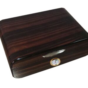 40 Stick Macassar High Gloss Humidor With Rounded Edges