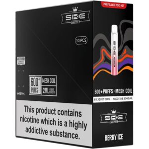 SKE Crystal 600 Pro pod vape kit 10-pack