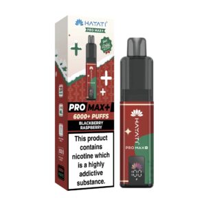 BLACKBERRY RASPBERRY HAYATI PRO MAX+ 6000 PUFFS KIT CHRISTMAS EDITION