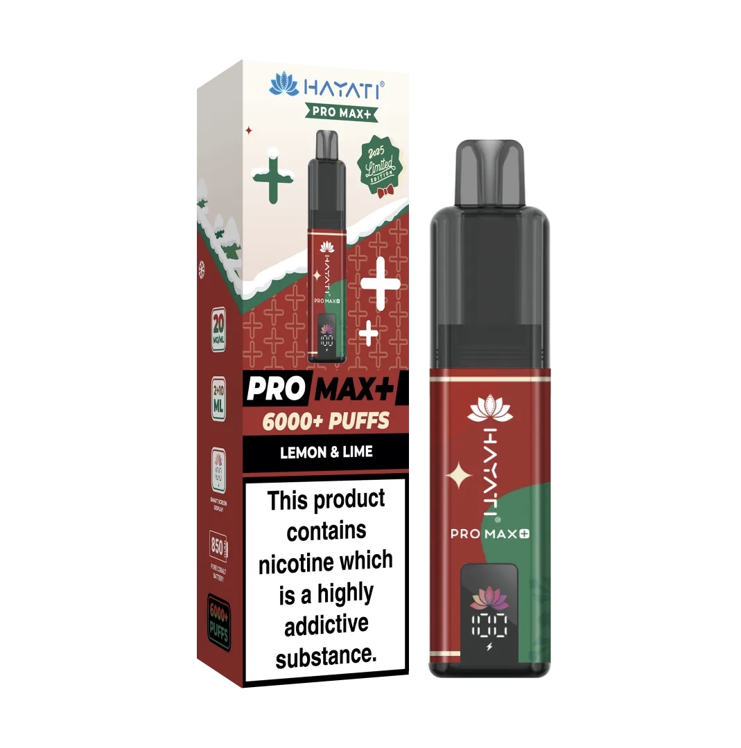 LEMON & LIME HAYATI PRO MAX+ 6000 PUFFS KIT CHRISTMAS EDITION 1 LEMON & LIME HAYATI PRO MAX+ 6000 PUFFS KIT CHRISTMAS EDITION