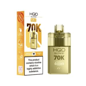 PINEAPPLE PEACH MANGO / PINEAPPLE ICE HQD GLOW AIR 70K PUFFS PREFILLED POD KIT