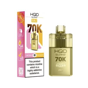 JUICY PEACH / PEACH MANGO HQD GLOW AIR 70K PUFFS PREFILLED POD KIT