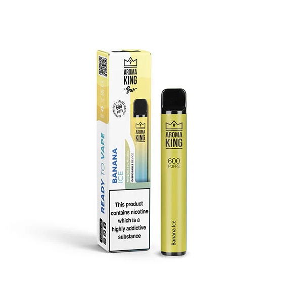 Aroma King Bar 600 Disposable Vape Banana Ice 1 Aroma King Bar 600 Disposable Vape Banana Ice