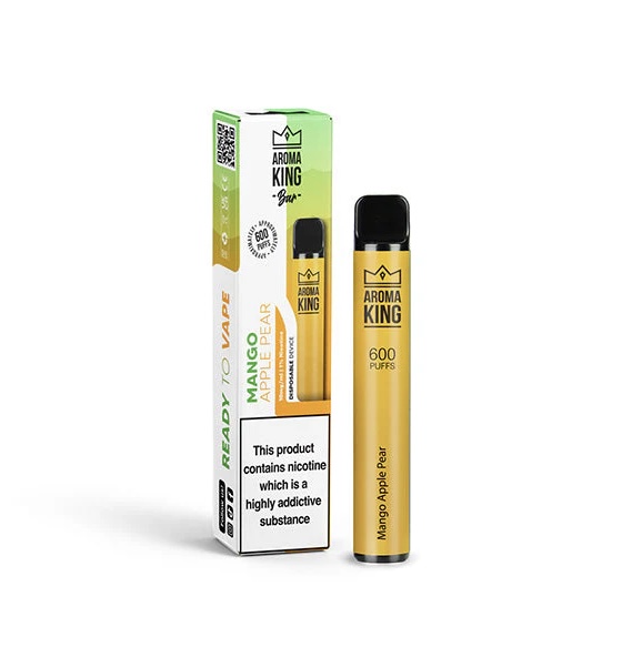 10mg Aroma King Bar 600 Disposable Vape Mango Apple Pear 1 10mg Aroma King Bar 600 Disposable Vape Mango Apple Pear