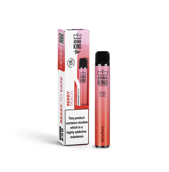 10mg Aroma King Bar 600 Disposable Vape Berry Peach 1 10mg Aroma King Bar 600 Disposable Vape Berry Peach