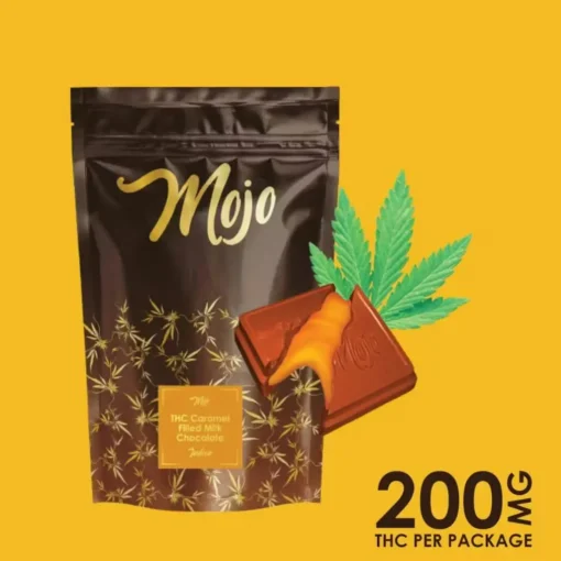 Mojo Chocolates – Caramel Filled Milk Chocolate (Indica) – 200mg 1 Mojo Chocolates – Caramel Filled Milk Chocolate (Indica) – 200mg