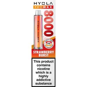 Hyola Pro Max 8000 pod vape kit 10ml – Strawberry Burst