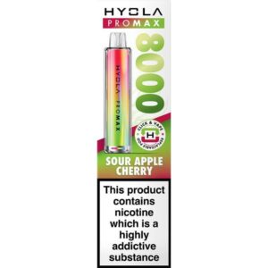 Hyola Pro Max 8000 pod vape kit 10ml - Sour Apple Cherry