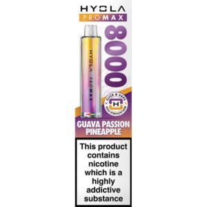 Hyola Pro Max 8000 pod vape kit 10ml - Guava Passion Pineapple