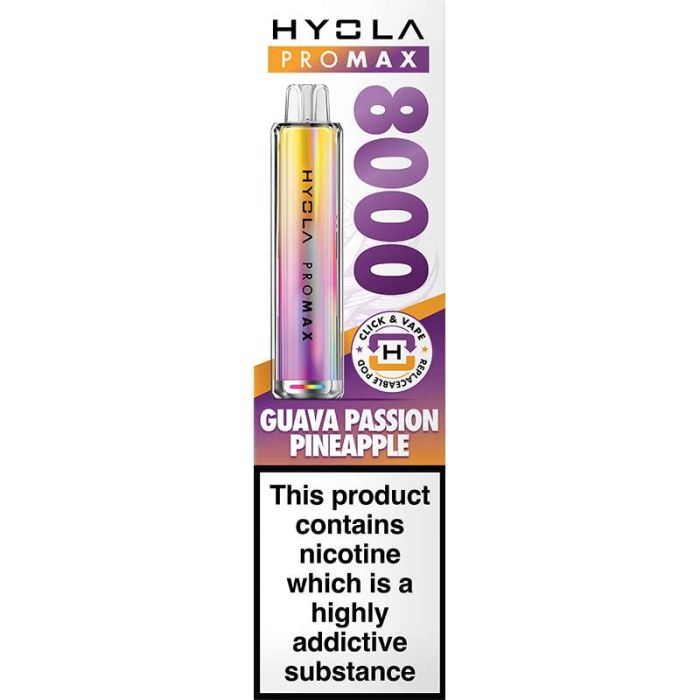 Hyola Pro Max 8000 pod vape kit 10ml - Guava Passion Pineapple 1 Hyola Pro Max 8000 pod vape kit 10ml - Guava Passion Pineapple
