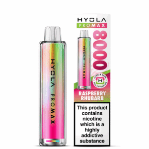 Hyola Pro Max 8000 pod vape kit 10ml – Raspberry Rhubarb