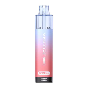 Uwell Viscore 8000 Prefilled Pod Vape Kit - Milky Strawberry