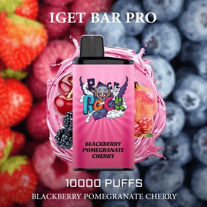 IGET Bar Pro 10000 Puffs-Blackberry Pomegranate Cherry 1 IGET Bar Pro 10000 Puffs-Blackberry Pomegranate Cherry