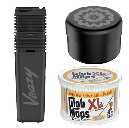 Veazy + Flower Mill Grinder + Glob Mops Bundle 1 Veazy + Flower Mill Grinder + Glob Mops Bundle