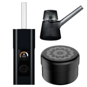 Arizer Solo 3 + Flower Mill Grinder+ Deco Bubbler Bundle