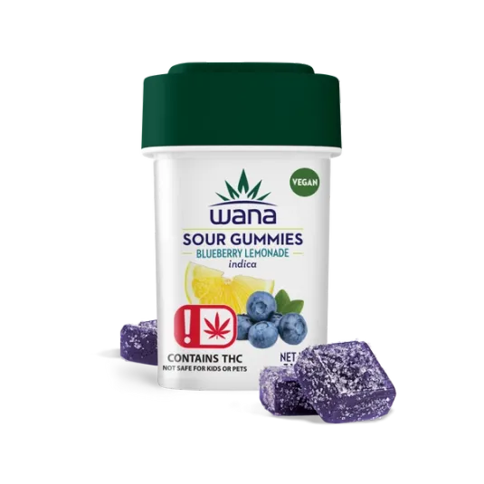 BLUEBERRY LEMONADE Wana Gummies 1 BLUEBERRY LEMONADE Wana Gummies
