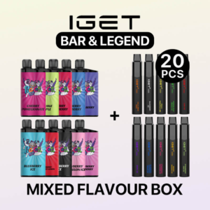 Mixed Flavor Box – IGET Bar & Legend (20PCS)