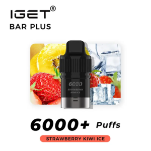 Strawberry Kiwi Ice – IGET Bar Plus Pod 6000 Puffs