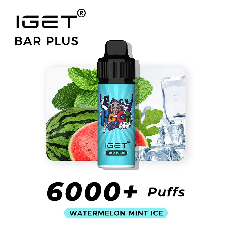 Watermelon Mint Ice – IGET Bar Plus 6000 Puffs 1 Watermelon Mint Ice – IGET Bar Plus 6000 Puffs