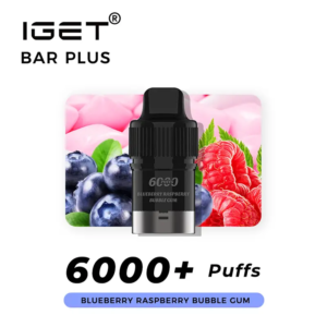 Blueberry Raspberry Bubble Gum – IGET Bar Plus Pod 6000 Puffs
