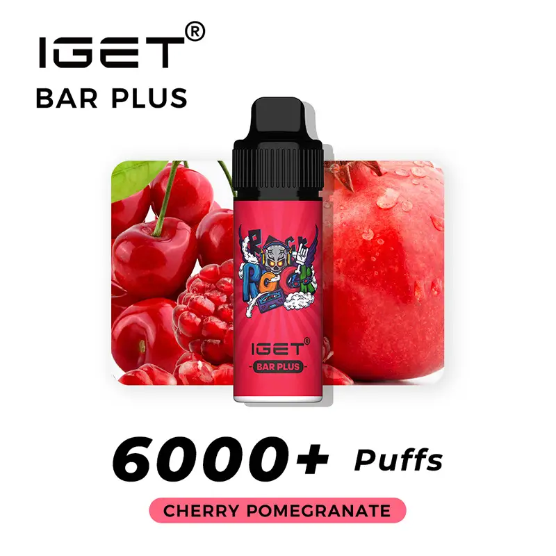 Cherry Pomegranate – IGET Bar Plus 6000 Puffs 1 Cherry Pomegranate – IGET Bar Plus 6000 Puffs
