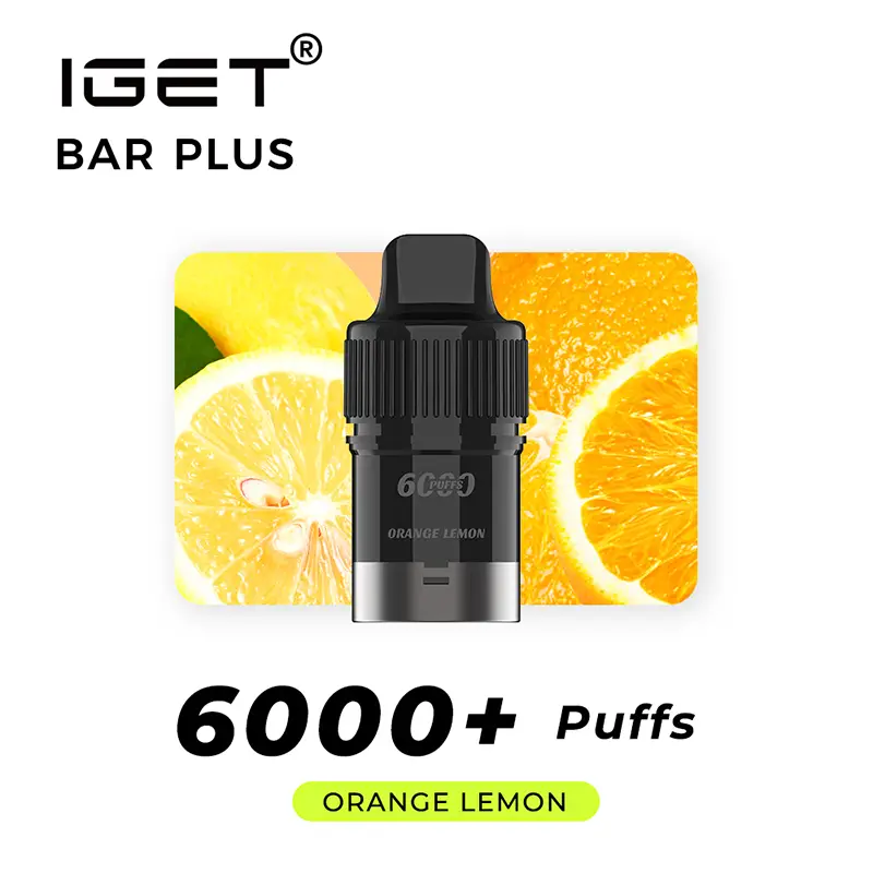Orange Lemon – IGET Bar Plus Pod 6000 Puffs 1 Orange Lemon – IGET Bar Plus Pod 6000 Puffs