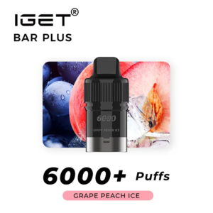 Grape Peach lce – IGET Bar Plus Pod 6000 Puffs