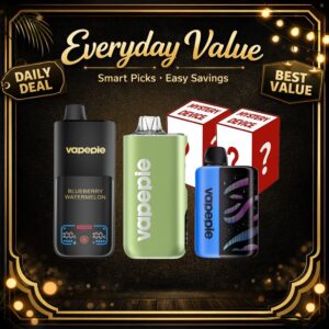 VAPEPIE 5-IN-1 PREMIUM LONG-POWER MYSTERY PACK 3 STAR MODELS + 2 SURPRISE PICKS